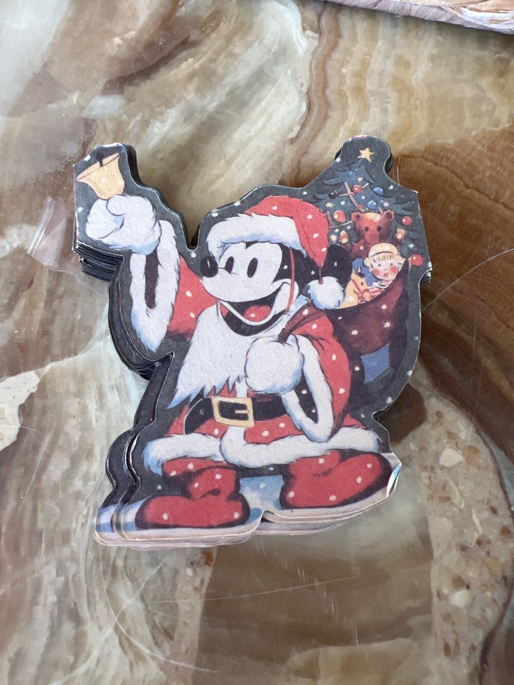 Christmas Mickey Mouse Ringing a Bell Paper Garland